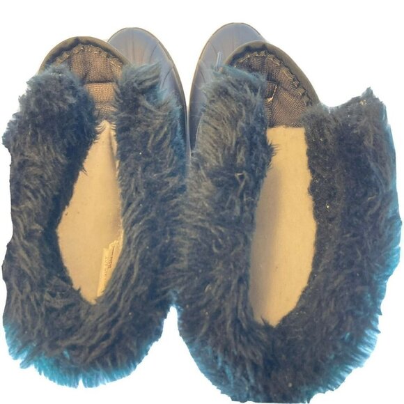 Sorel Kaufmam Canada Black Lined Rubber Fur Top Lace Up Snow Boots - Picture 6 of 11